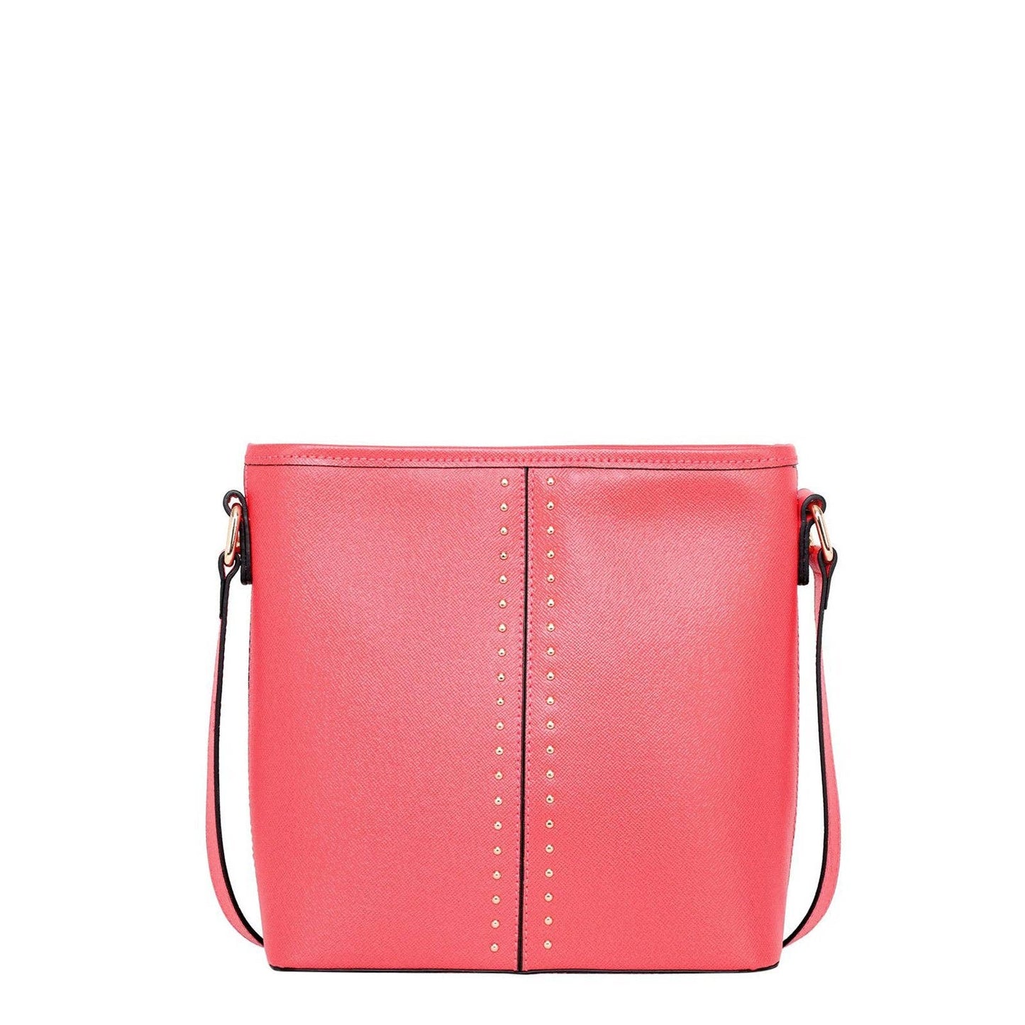 Montana West - Montana West Genuine Leather Safety Travel Crossbody: Hot Pink