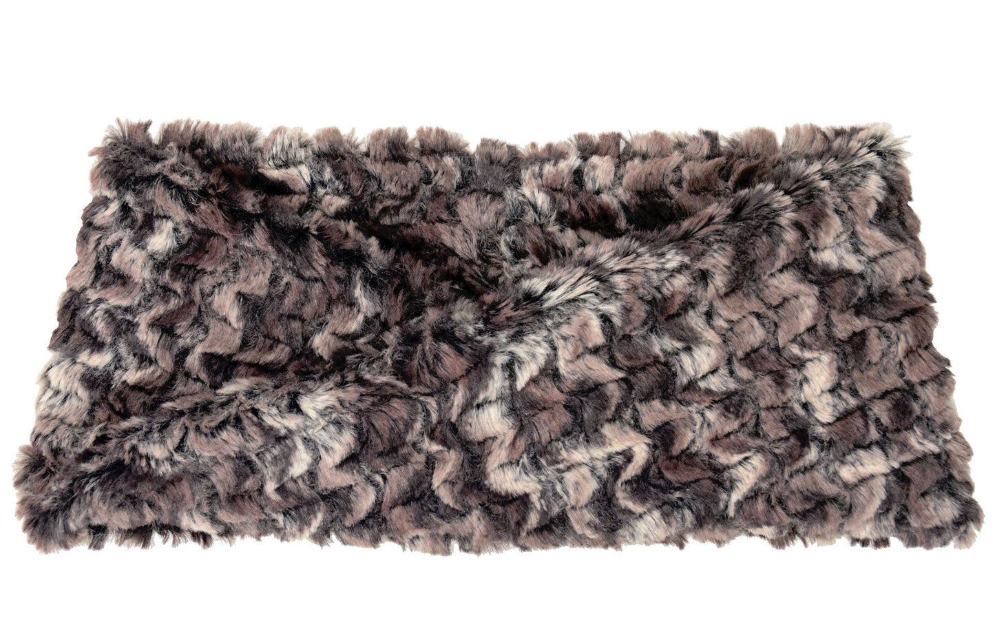 Headband: Faux Fur 100% Polyester / Headband with Twist / Carpathian Lynx