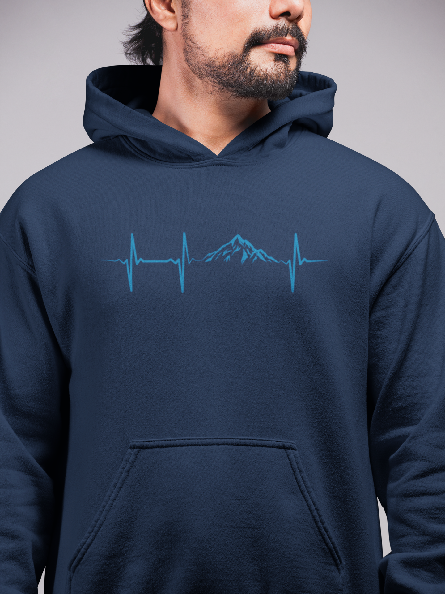Hunt Hook Eat - Mountain Pulse Hoodie: Navy / Medium