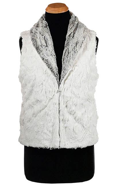 Shawl Collar Vest - Reversible Only 4 available: Medium / khaki / Cuddly Ivory