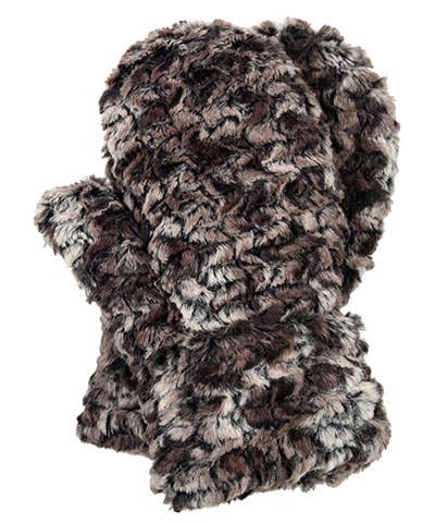 Mittens: Faux Fur 100% Polyester / Mittens / Carpathian Lynx