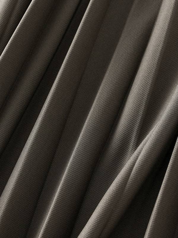 UZ Wholesale Elasticity Pleated Solid Color A-Line Loose Skirt: APRICOT / One_size