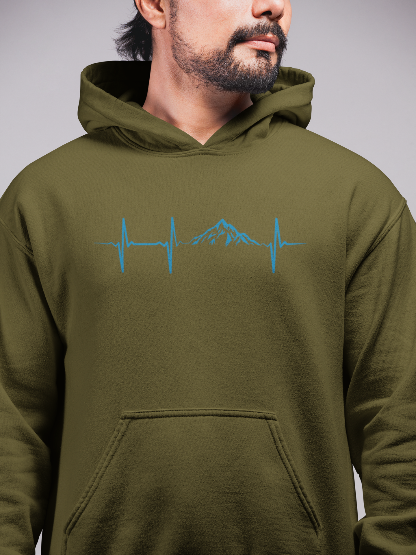 Hunt Hook Eat - Mountain Pulse Hoodie: Navy / Medium