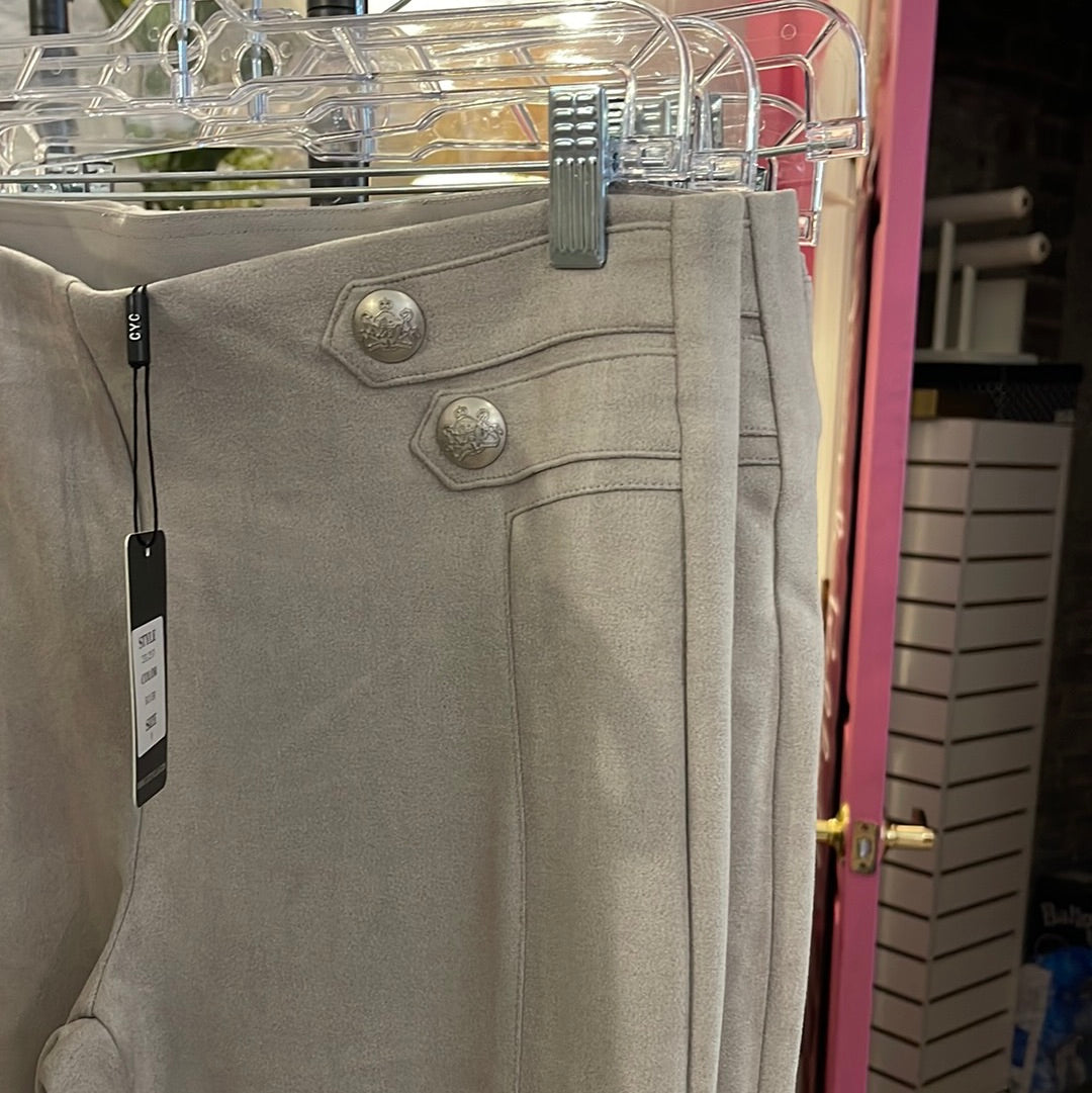Coco Y Club Brushed Silver Button Pant