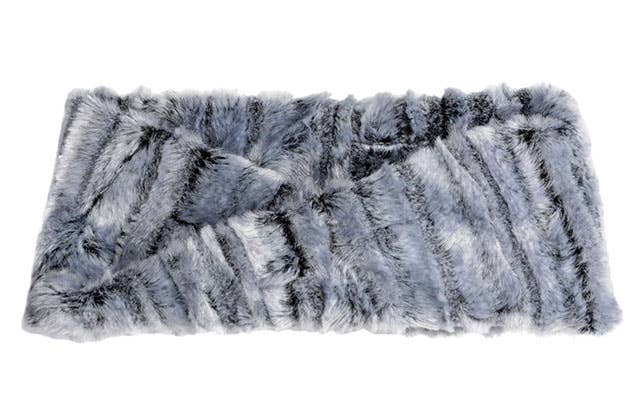 Headband: Faux Fur 100% Polyester / Headband with Twist / Carpathian Lynx