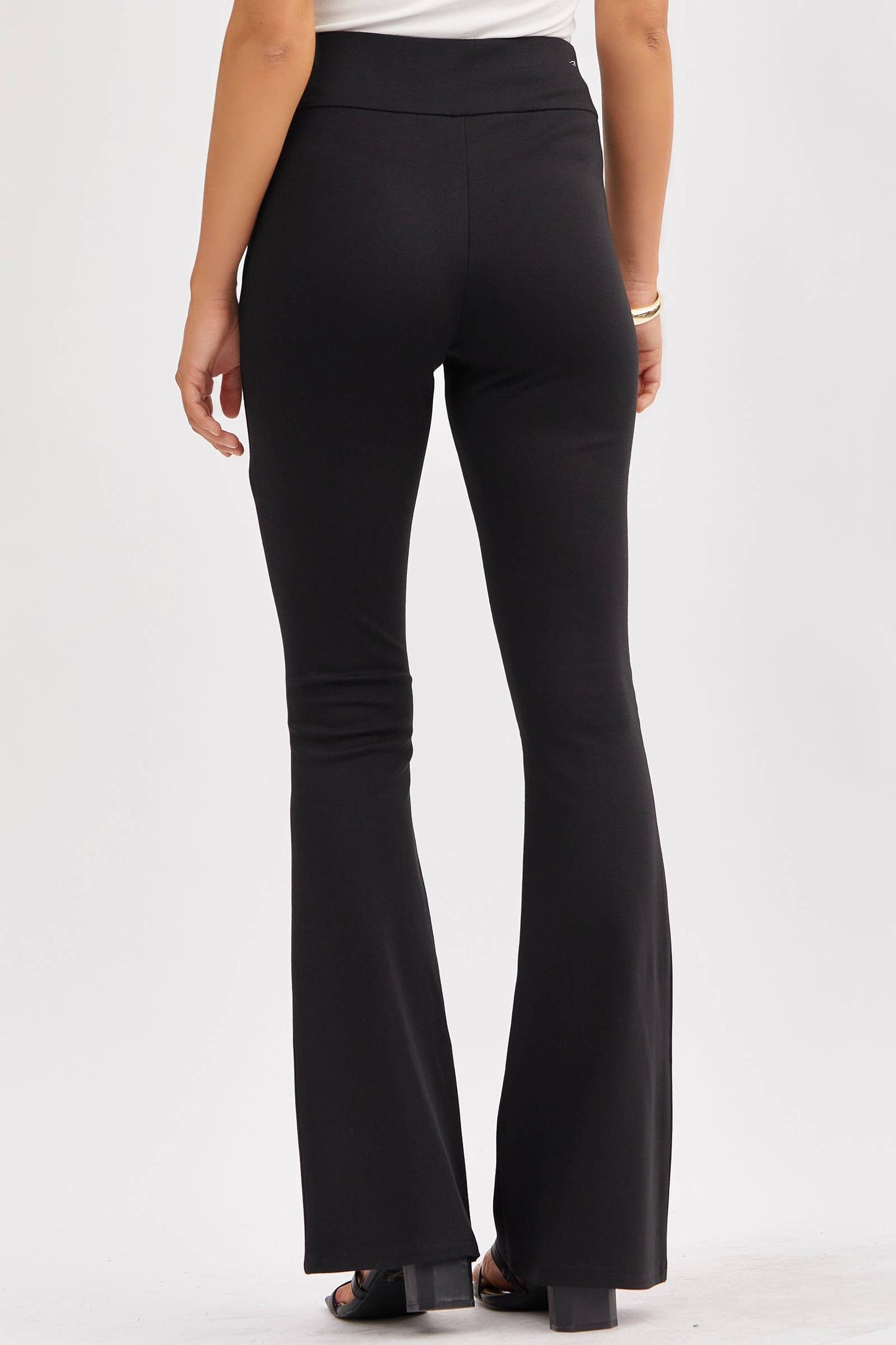 Dear Scarlett - Magic High Waisted Kick Flare Pants: VIOLET / XL