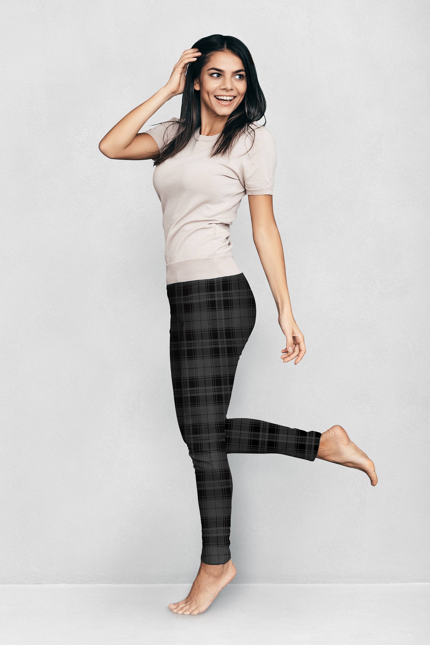 DM Merchandising - Britt's Knits Printed Fleece Lined Leggings Open Stock: Leopard / Small/ Medium