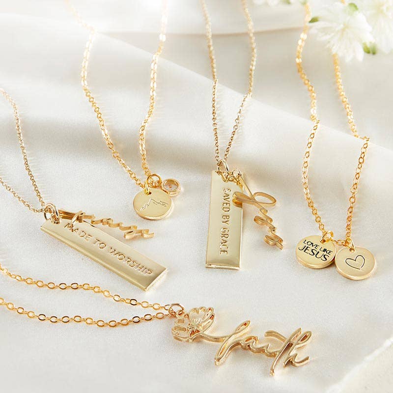 Faithworks by Creative Brands - Name Plate Necklace - Jesus