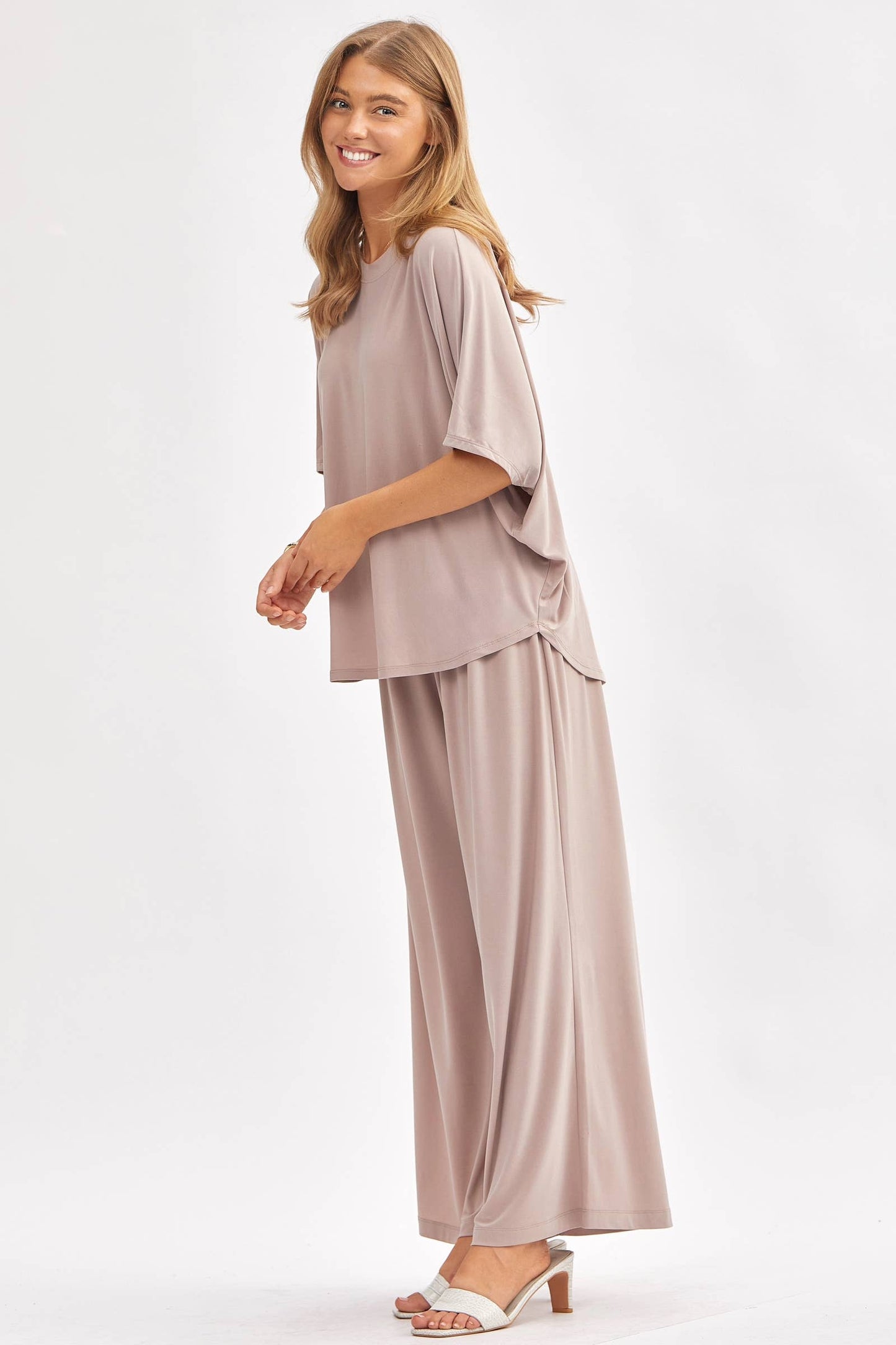 Dear Scarlett - Flowy Top + Wide Leg Set TRVSET-COASTAL: Royal Blue / L