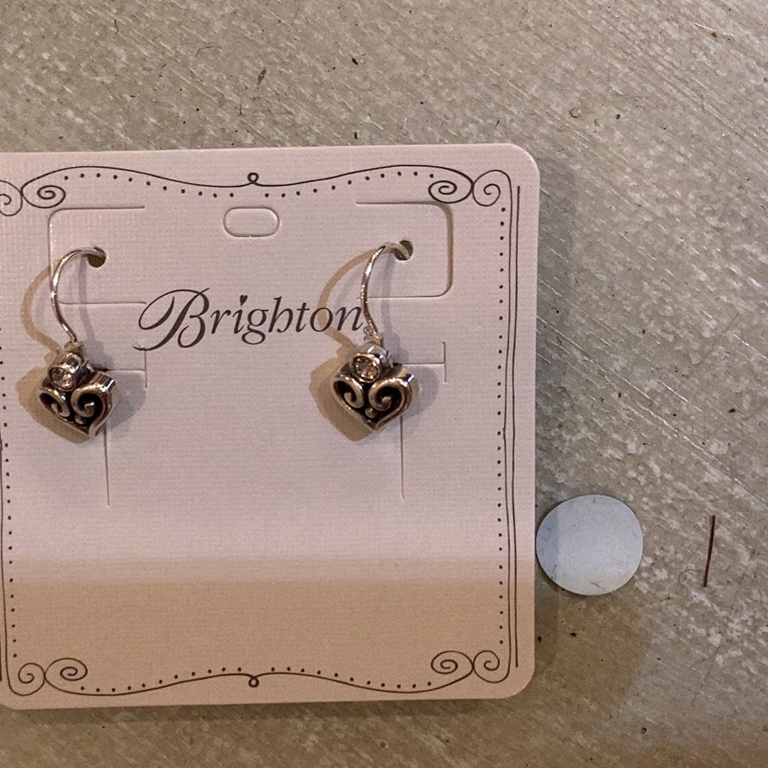 Brighton ALCAZAR Heart LVRBK EARRINGS DANGLE