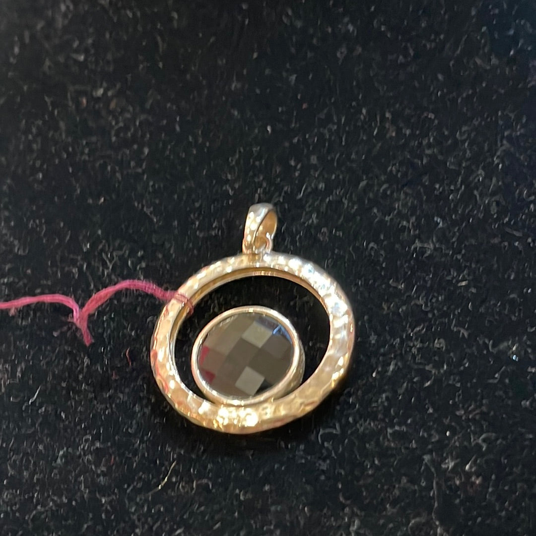 Sterling Silver & Swarovski Crystal Slide Pendant