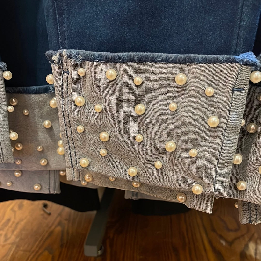 Lulu-B Pearl Cuff Denim
