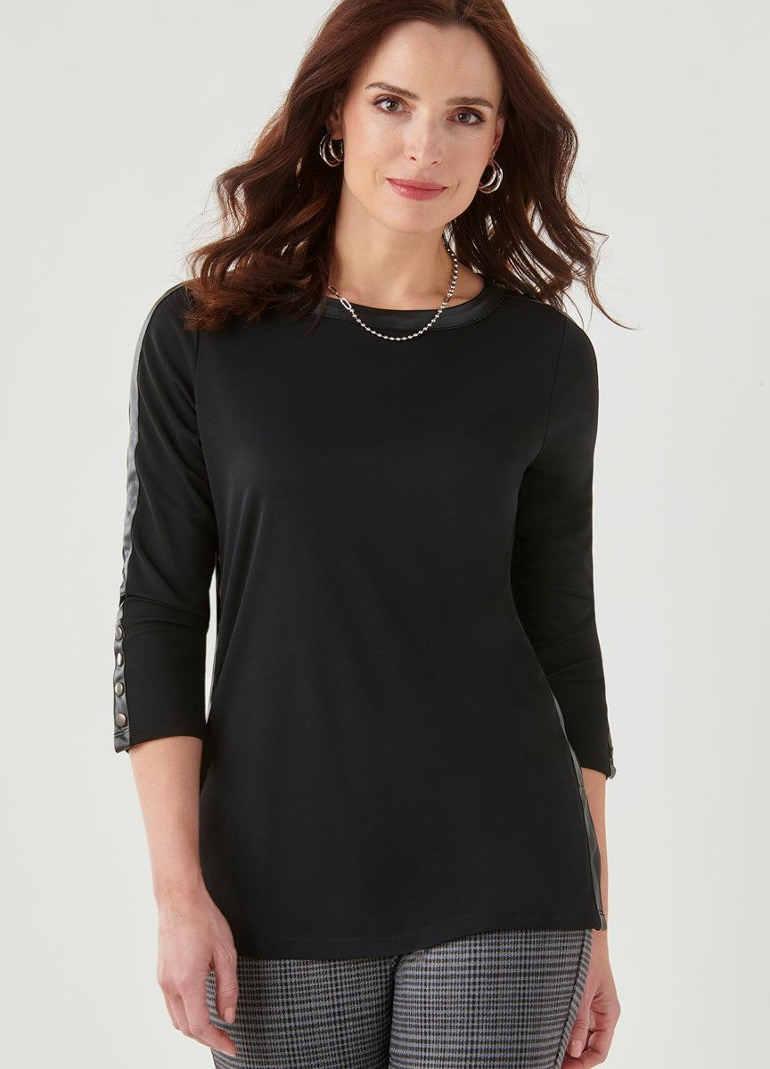 Charlie Paige Moto Long Sleeve Top