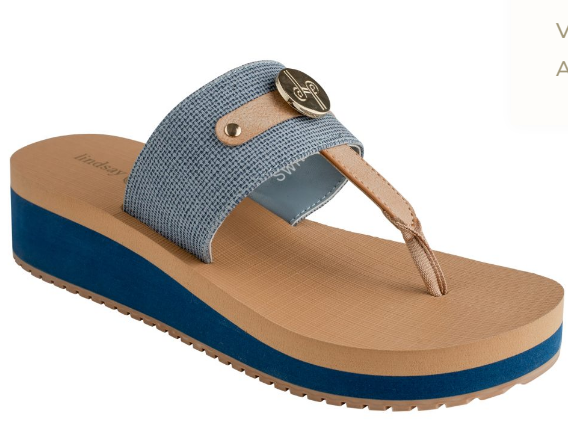 Lindsay Phillips The Kennedy Denim Flip Flop Sandal