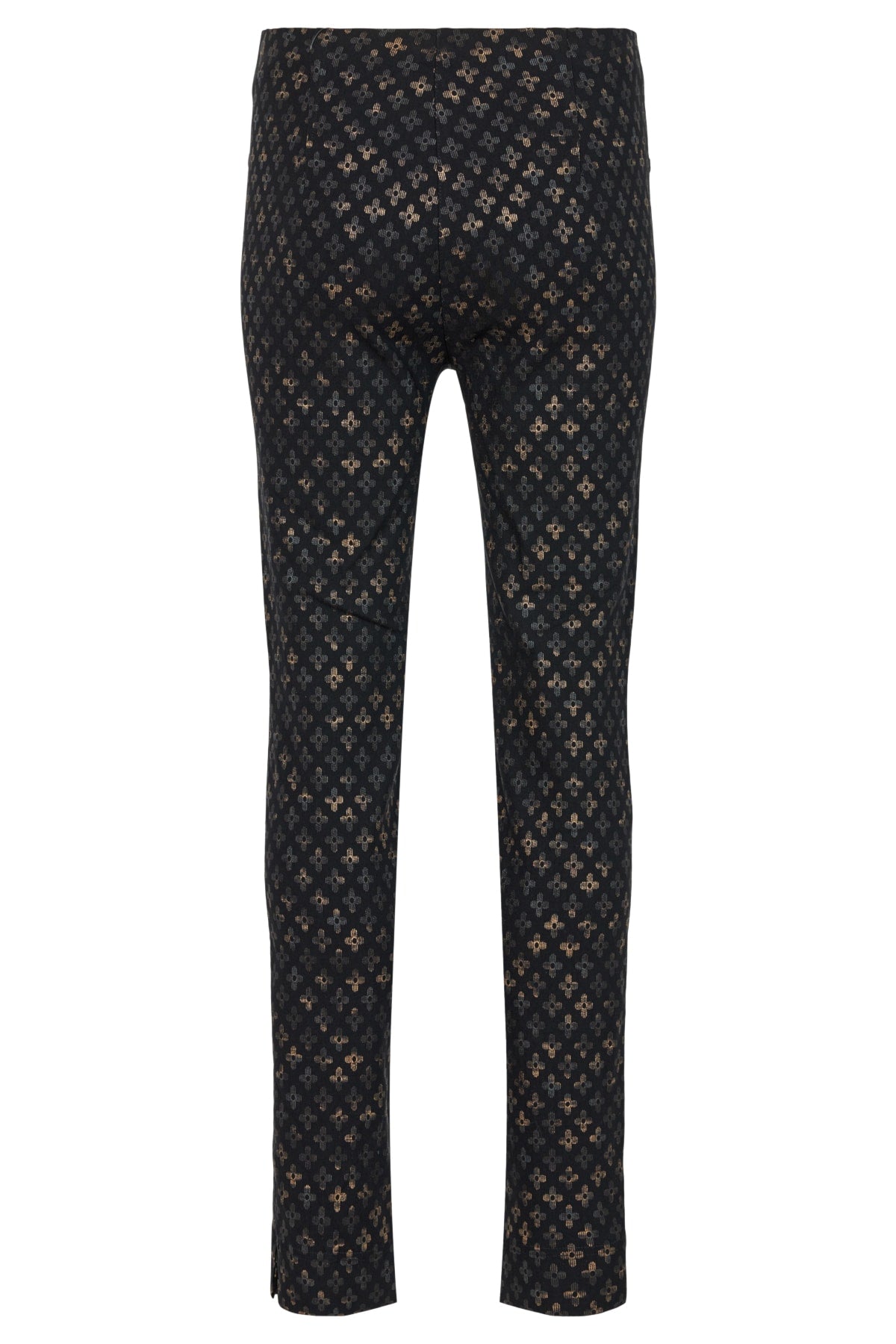 Robell Pants Gold Foil Flower