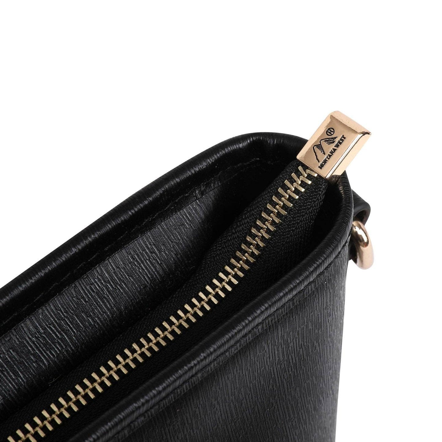 Montana West - Montana West Genuine Leather Safety Travel Crossbody: Hot Pink