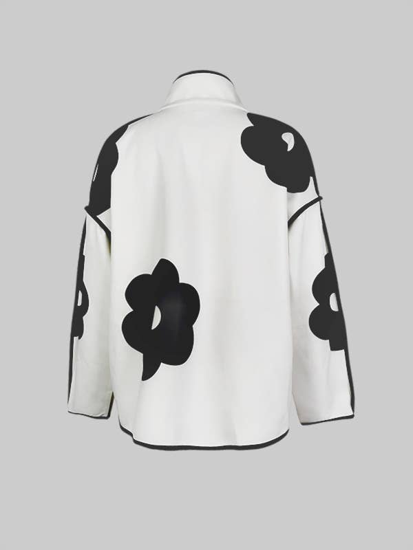 UZ Wholesale Flower Print Loose Jacket XL