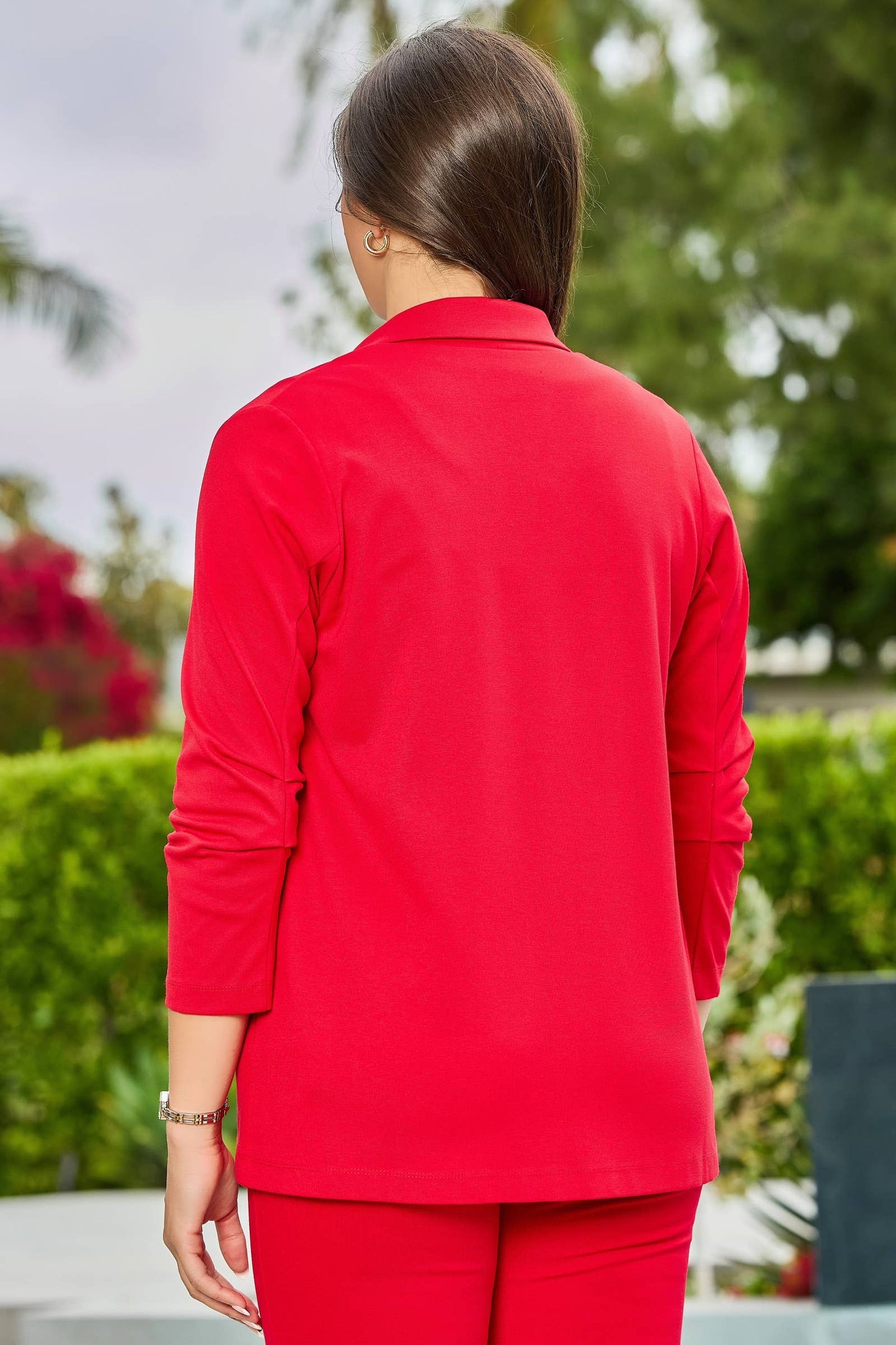 Dear Scarlett - Magic 3/4 Blazer MDS BLAZER: Red / S
