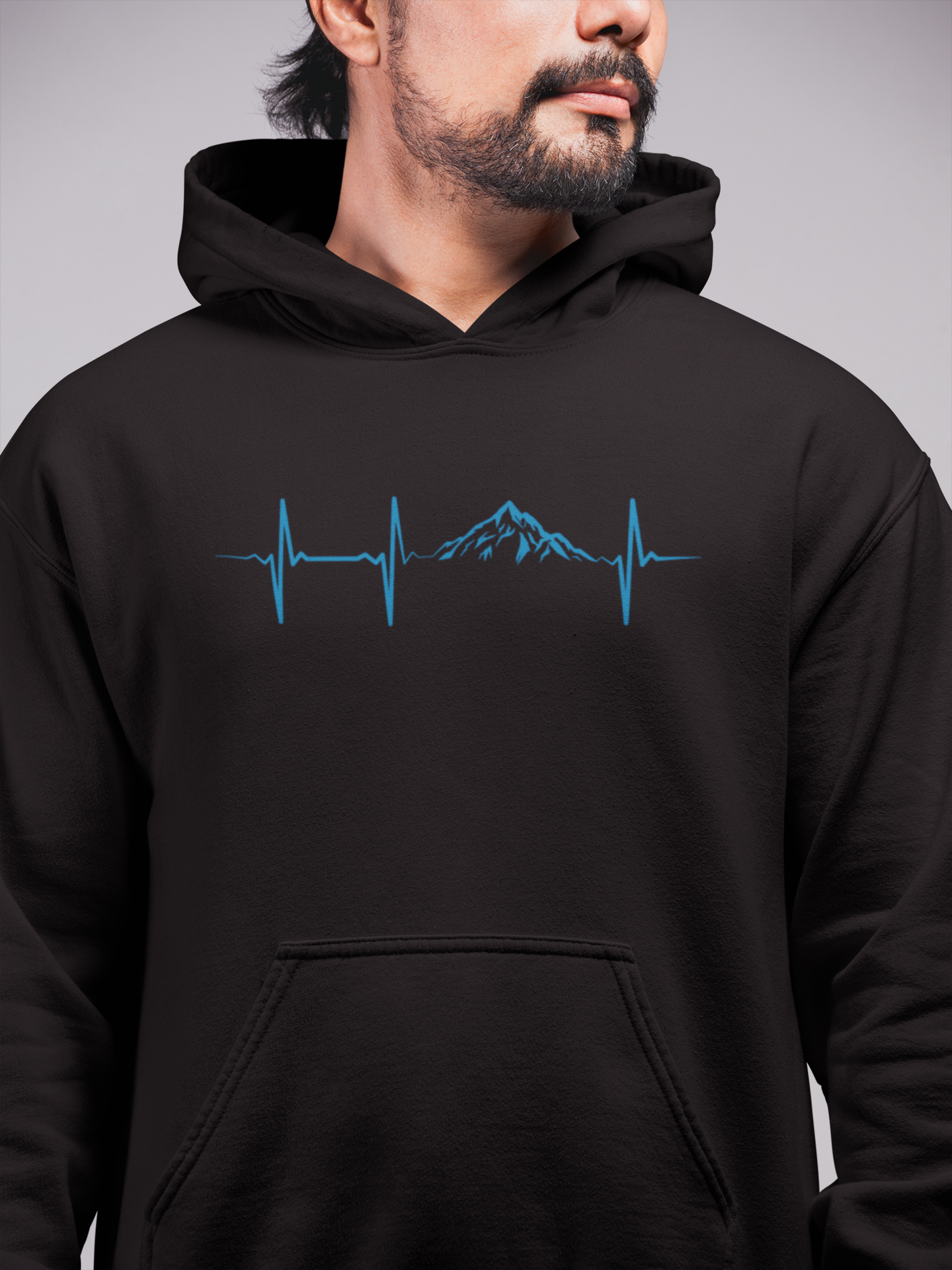 Hunt Hook Eat - Mountain Pulse Hoodie: Navy / Medium
