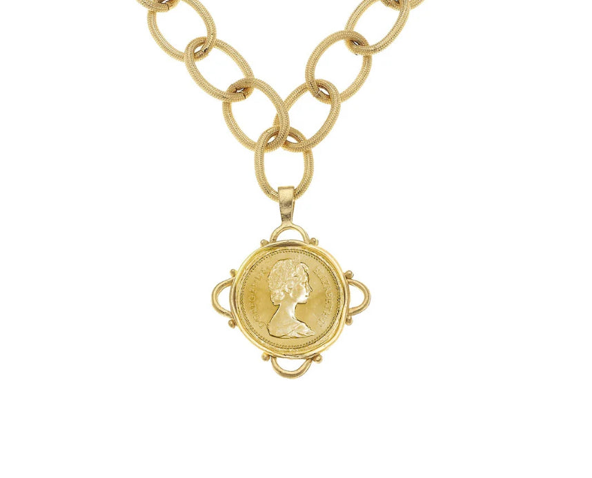 Susan Shaw Queen Elizabeth II Commemorative Necklace