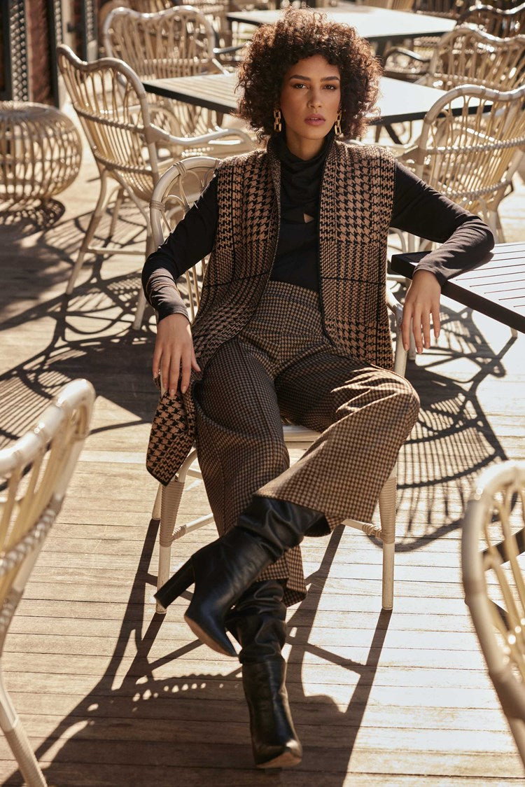 Joseph Ribkoff Houndstooth Culotte Pants