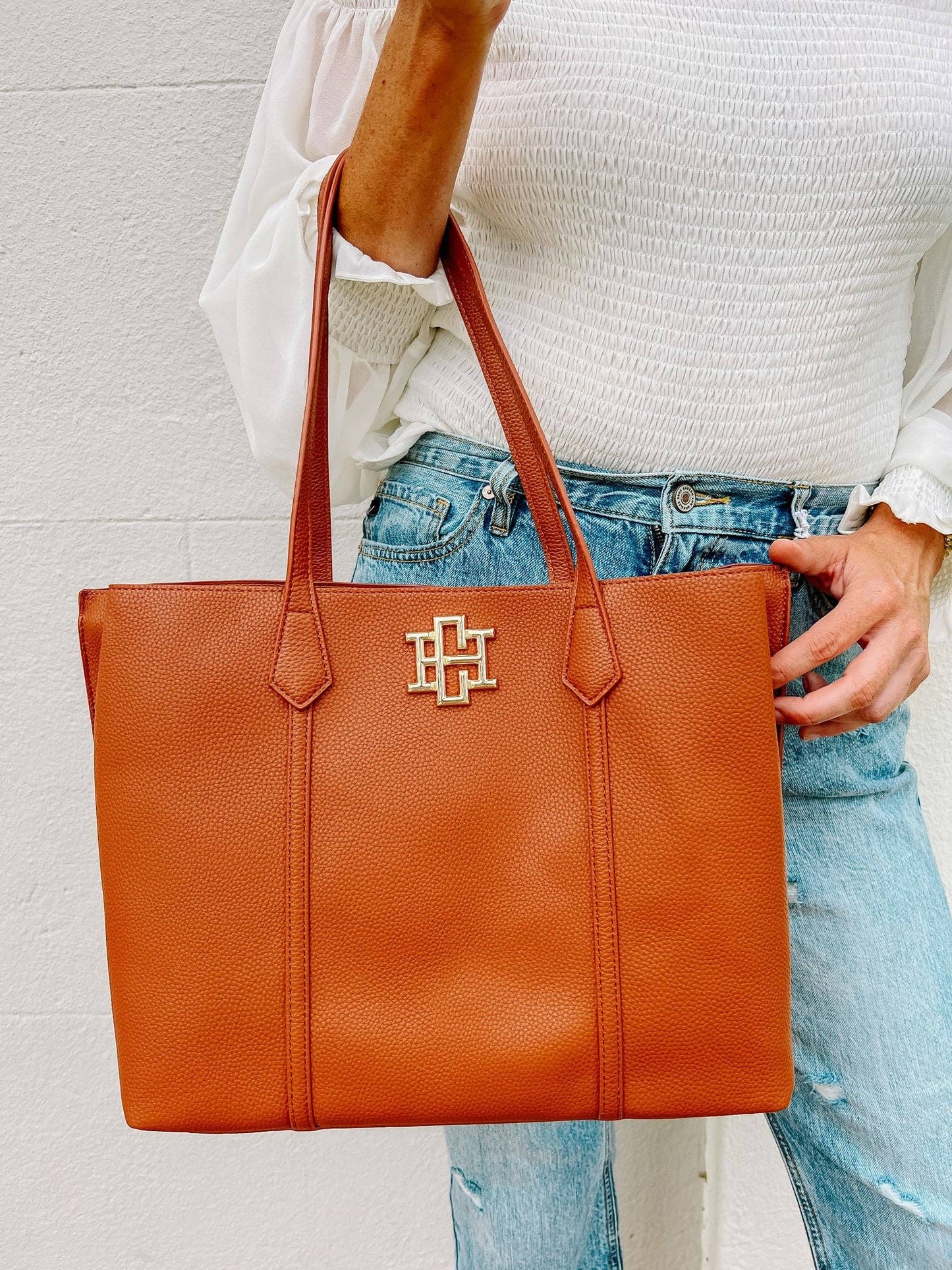Caroline Hill - Heath Tote Bag CAMEL