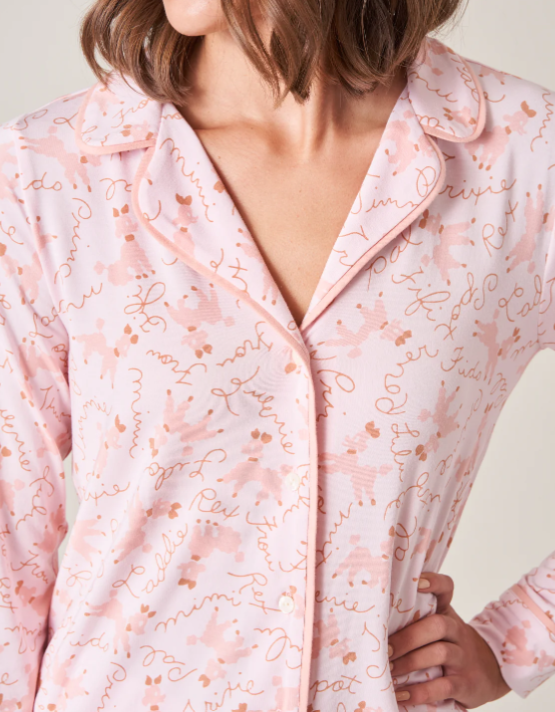 Spartina449 Pink Poodle Pajama Top