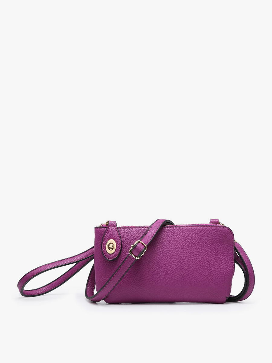 Jen & Co. - M1818 Kendall Crossbody/Wristlet w/ Twist Lock Closure
