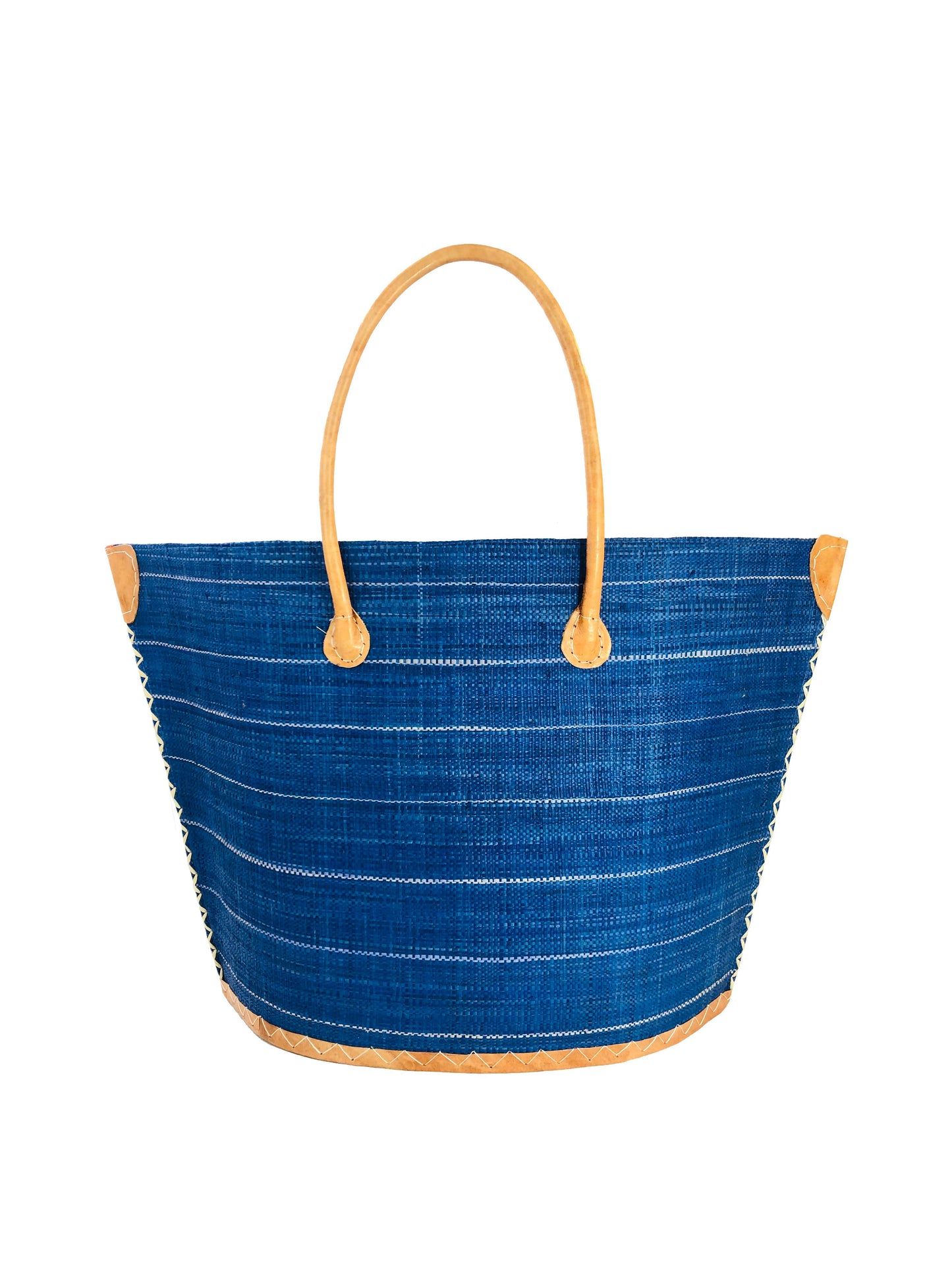 Shebobo - Santa Cruz Pinstripes Small Tote Straw Bag