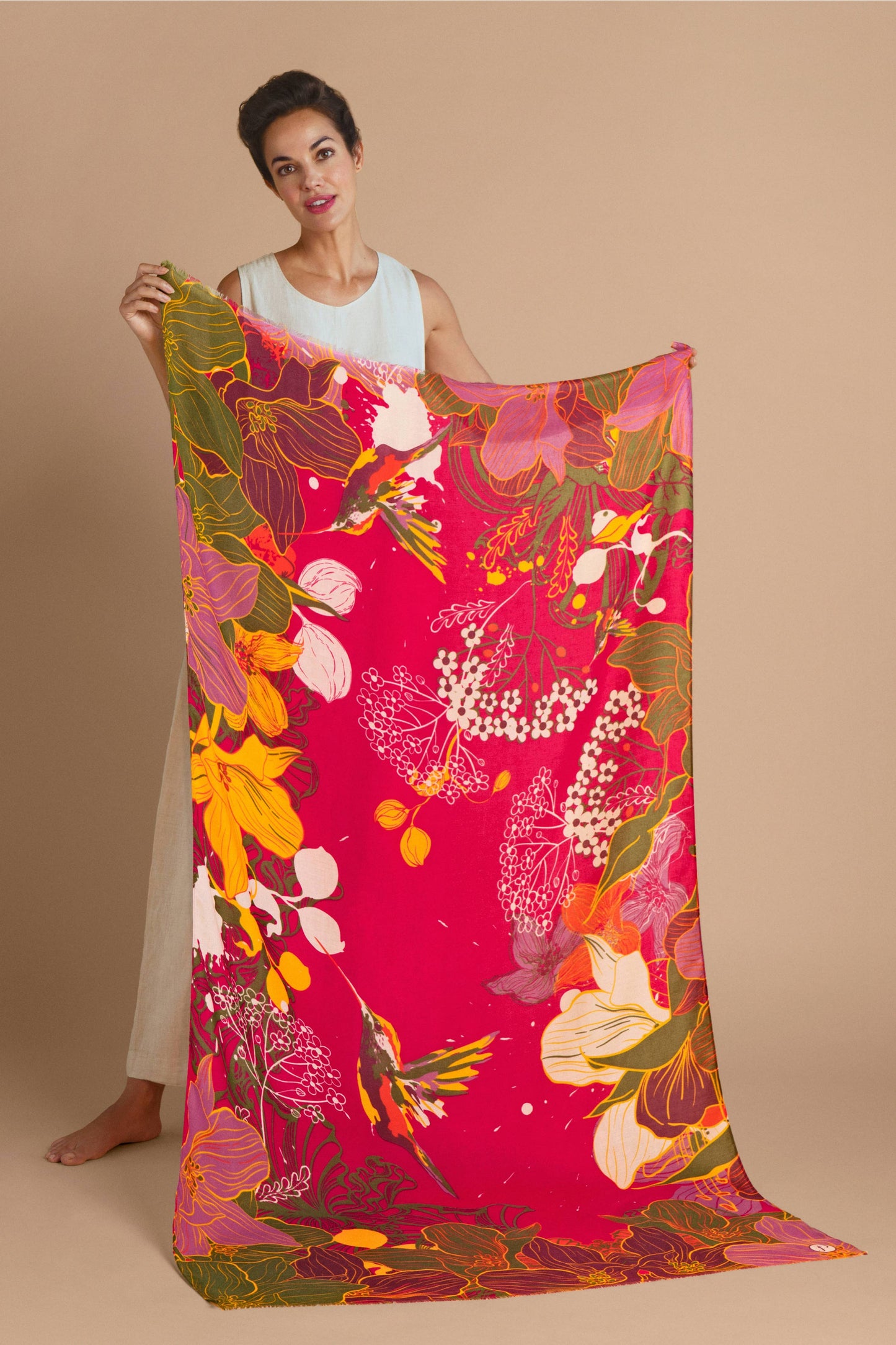 Powder Design inc - Print Hovering Hummingbird Scarf