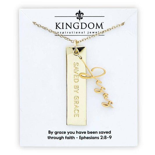 Faithworks by Creative Brands - Name Plate Necklace - Jesus