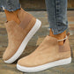 Camel High Top Slip-on Casual Sneakers