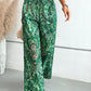 Printed Wide Leg Pants