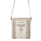 Montana West - MW1124G-9360 Montana West Embroidered Stitch Crossbody: Light Brown