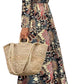 Black Floral Print V Neck Wrap High Waist Maxi Dress