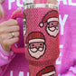 White Christmas Santa Diamond Water Cup