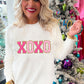 White Glitter Merry & Bright Round Neck Knit Sweater