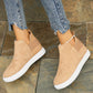 Camel High Top Slip-on Casual Sneakers