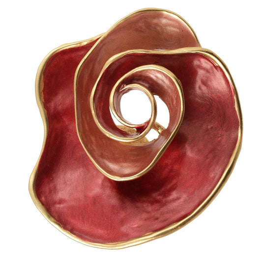 Origin Jewelry - Blue Flower Magnetic Brooch: Rose