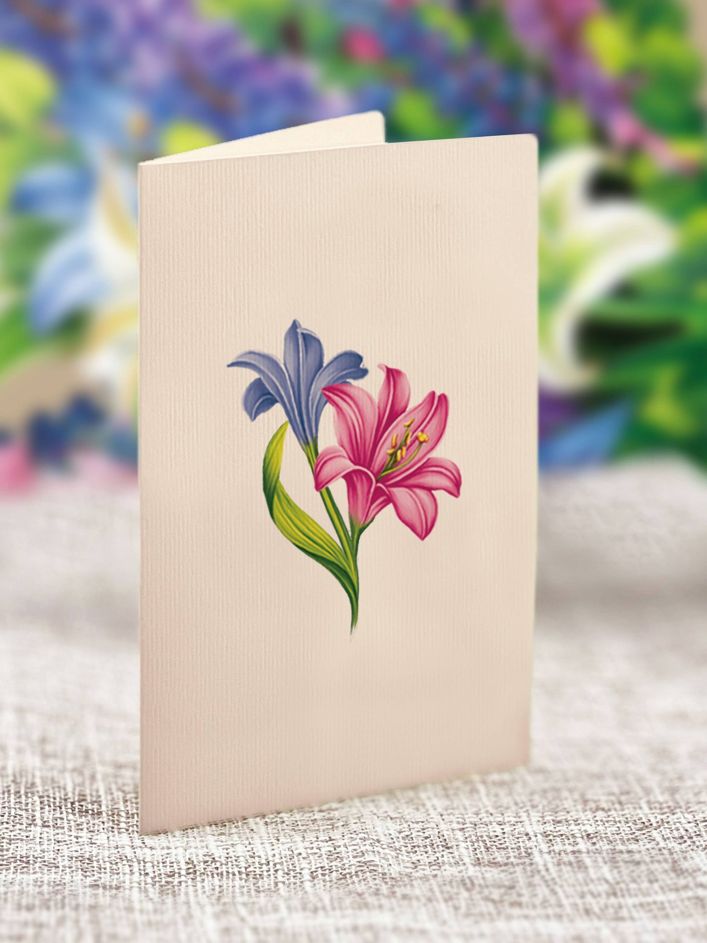 FreshCut Paper LLC - Mini Lilies & Lupines (10 Pop-up Greeting Cards)