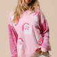 Moonlight Jade Sequined Santa Claus Christmas Sweatshirt