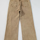 Light French Beige Acid Washed High Rise Cropped Jeans