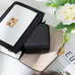 Magnifique Hearts - Small Square Portable Travel Case, Jewelry Organizer For Rin: Tiffany Blue