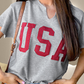 USA Notched Short Sleeve T-Shirt