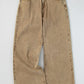 Light French Beige Acid Washed High Rise Cropped Jeans