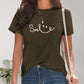 SMILE Round Neck Short Sleeve T-Shirt