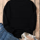 White Glitter Merry & Bright Round Neck Knit Sweater