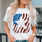 USA Flag Graphic Round Neck Tee