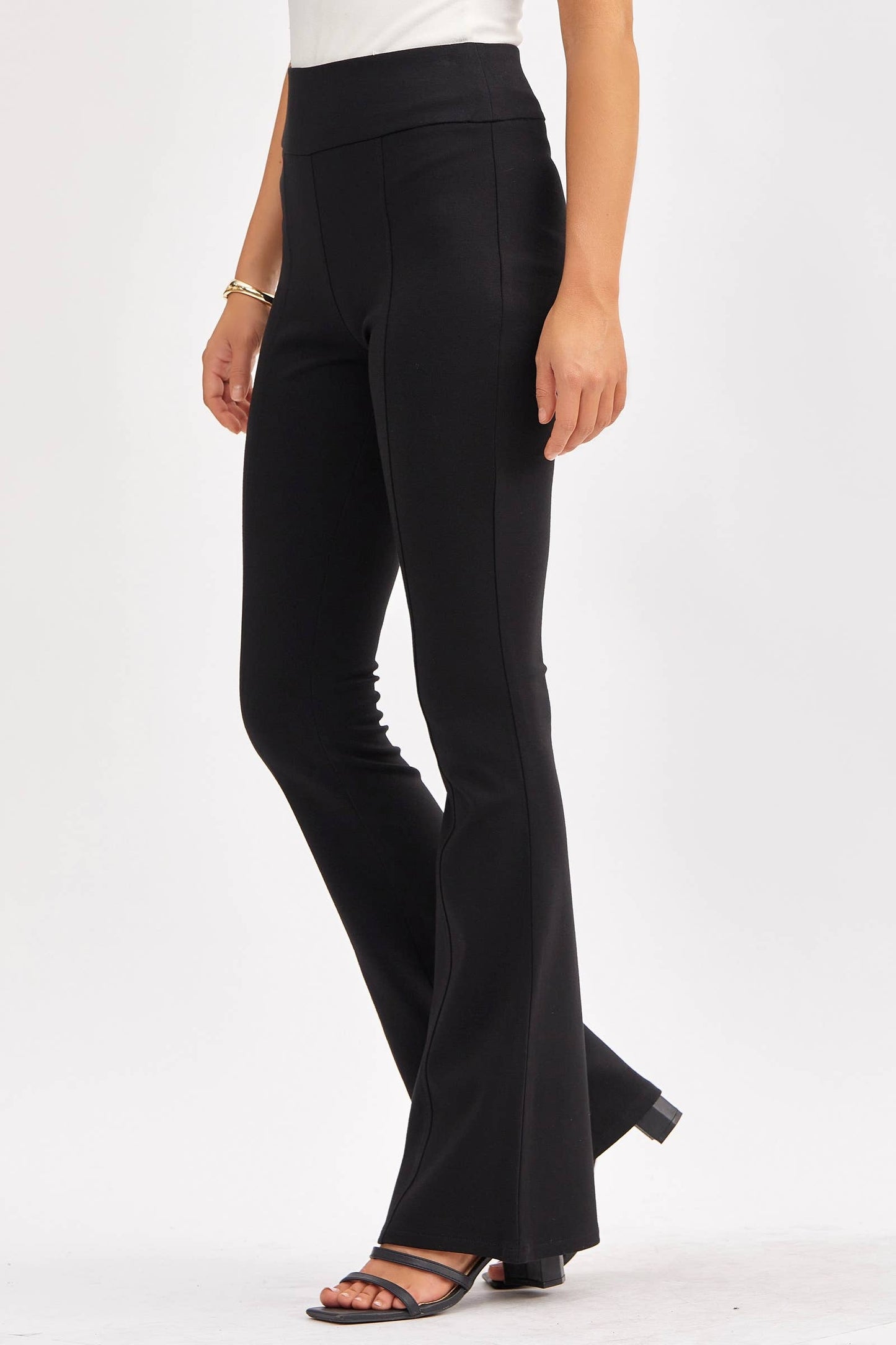 Dear Scarlett - Magic High Waisted Kick Flare Pants: VIOLET / XL