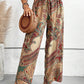 Printed Wide Leg Pants